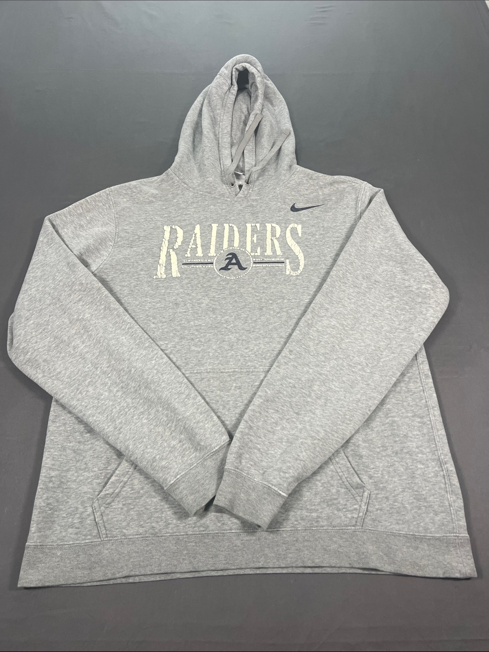 Nike Gray Raiders Hooded Sweatshirt